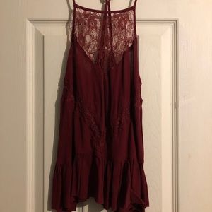 Lose burgundy shirt